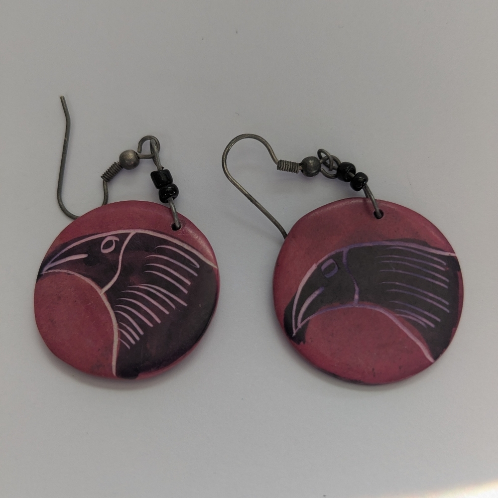 Free with purchase: Black Bird Earrings